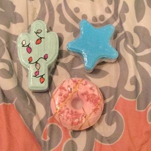 PINK set of 3 bath bombs